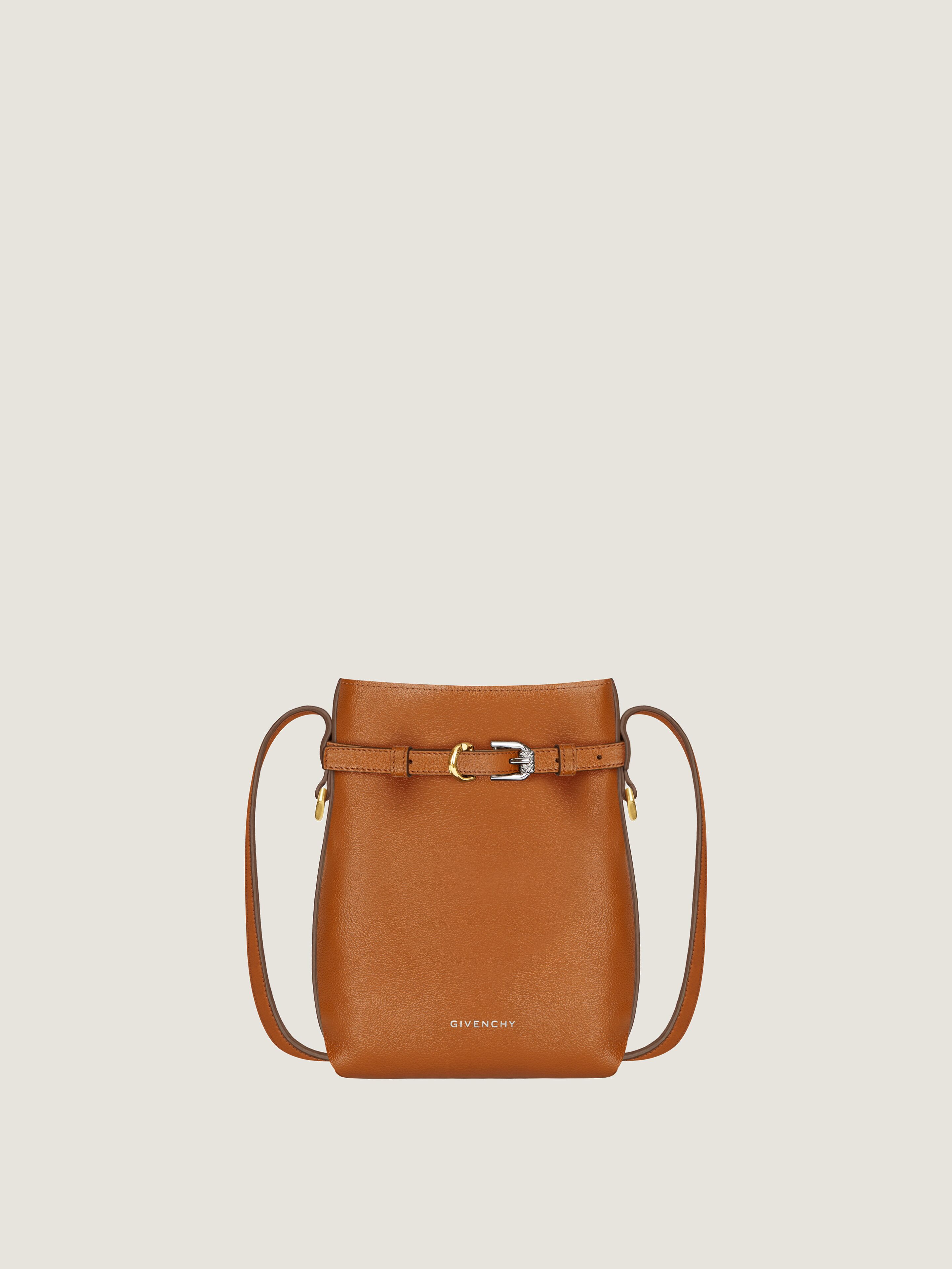 Voyou phone pouch in leather